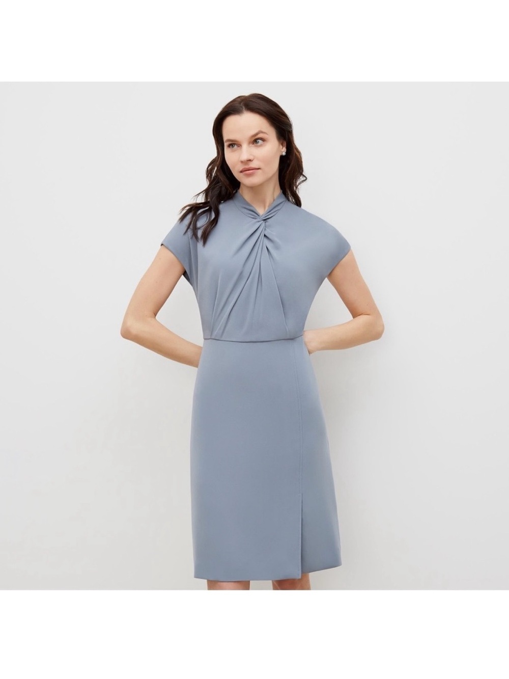 MMLafleur Adelaide Dress - Crepe in Surf
